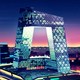 Illustration for article titled 8 of the World's Coolest Skyscrapers Rendered Like 1980s Futurist Art